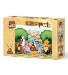 Puzzle de Madera Art Puzzle Bienvenido al Zoo de 100 Piezas