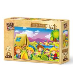 Puzzle de Madera Art Puzzle Campistas Curiosos de 25 Pzs