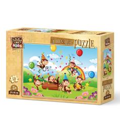 Puzzle de Madera Art Puzzle Fiesta de Monos de 50 Pzs