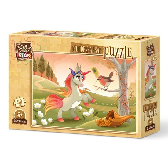 Puzzle de Madera Art Puzzle Lindo Unicornio de 50 Pzs