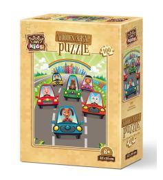 Puzzle de Madera Art Puzzle Lindos Conductores de 100 Piezas