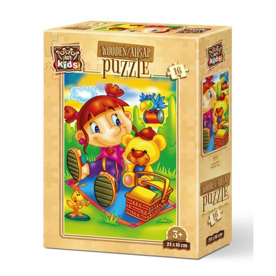 Puzzle de Madera Art Puzzle Pájaro Invitado de 16 Piezas
