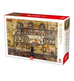 Puzzle Deico Fachada en el Río de 1000 Piezas
