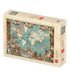 Puzzle Deico Mapa Vintage de 1000 Piezas