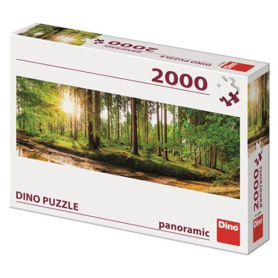 Puzzle Dino Amanecer en el Bosque de 2000 Piezas