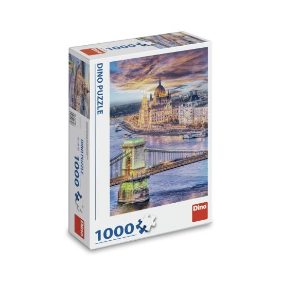 Puzzle Dino Budapest, Puente De Las Cadenas de 1000 Piezas