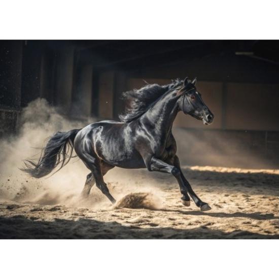 Puzzle Dino Caballo Negro de 1000 Piezas