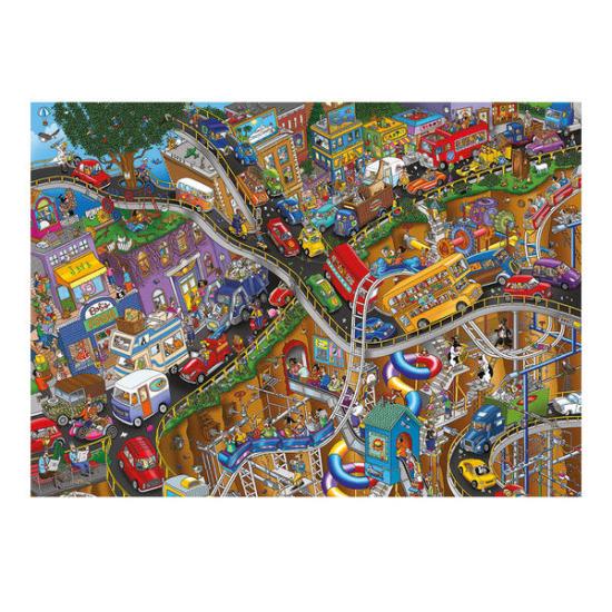 Puzzle Dino Carreteras Locas de 3000 Piezas