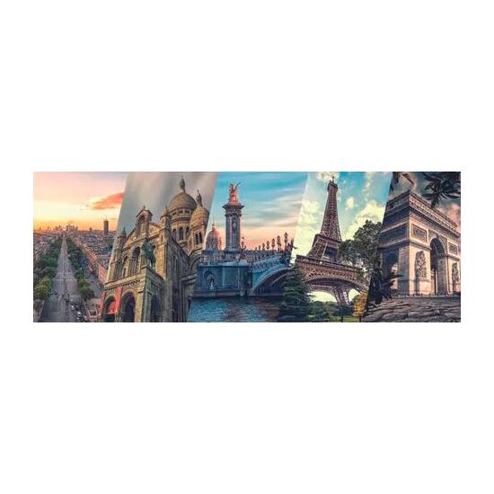 Puzzle Dino Collage de París Panorámico de 2000 Piezas