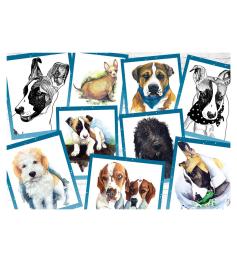 Puzzle Dino Dibujos de Perros de 500 Piezas