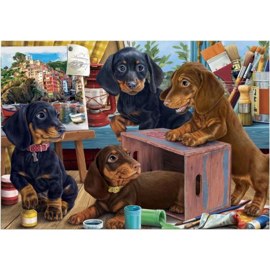 Puzzle Dino Duchshunds XXL de 300 Piezas