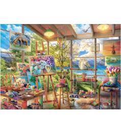 Puzzle Dino Estudio De Pintura de 2000 Piezas