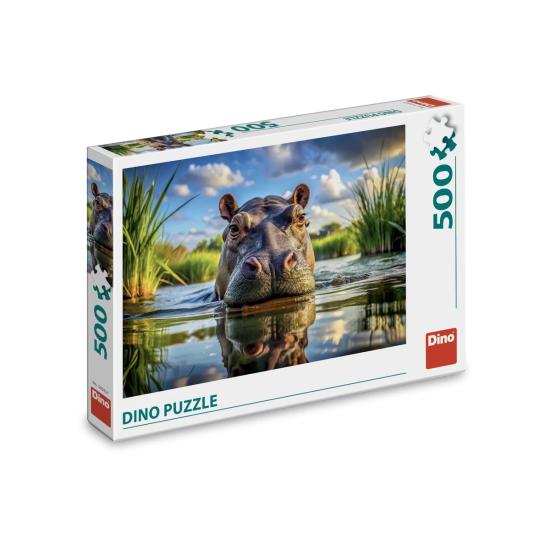 Puzzle Dino Lindo Hipopótamo de 500 Piezas