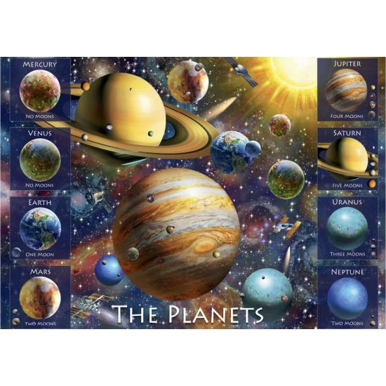 Puzzle Dino Ocho Planetas XXL de 500 Piezas