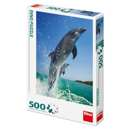 Puzzle Dino Pareja de Delfines de 500 Piezas Puzzle Dino Pareja de Delfines de 500 Piezas