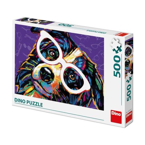 Puzzle Dino Perro con Gafas de 500 Piezas Puzzle Dino Perro con Gafas de 500 Piezas
