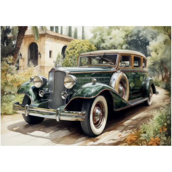 Puzzle Dino Rolls-Royce Verde de 500 Piezas