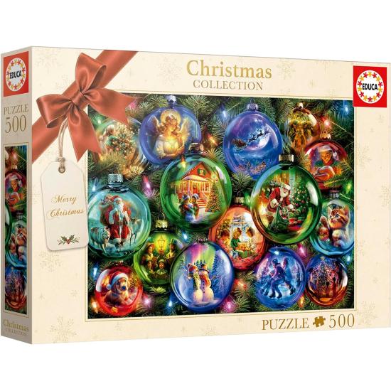 Puzzle Educa Adornos de Navidad de 500 Piezas