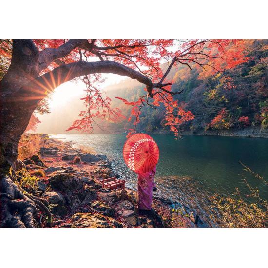 Puzzle Educa Amanecer en el Rio Katsura , Japón 1000 Piezas Puzzle Educa Amanecer en el Rio Katsura , Japón 1000 Piezas
