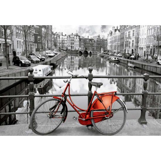 Puzzle Educa Amsterdam, La Bicicleta Roja 1000 Piezas MINIATURE