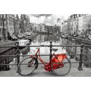 Puzzle Educa Amsterdam, La Bicicleta Roja de 1000 Piezas