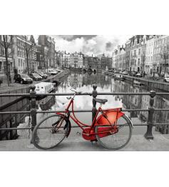 Puzzle Educa Amsterdam, La Bicicleta Roja de 1000 Piezas