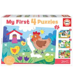 Puzzle Educa Mamás y Bebés Progresivo 5+6+7+8 Pzs