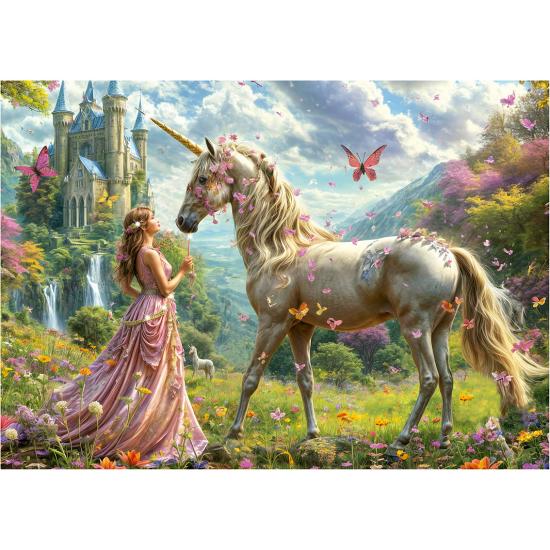 Puzzle Educa Hadas Unicornios y Mariposas de 500 Piezas