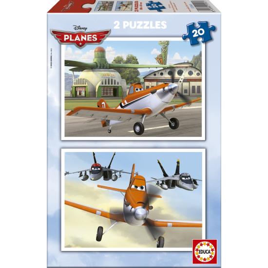 Puzzle Educa Aviones, Planes 2 x 20 Piezas