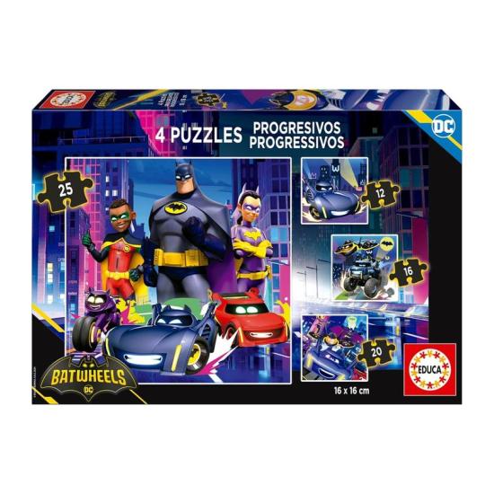 Puzzle Educa Batwheels Progresivo 12+16+20+25 Pzs Puzzle Educa Batwheels Progresivo 12+16+20+25 Pzs