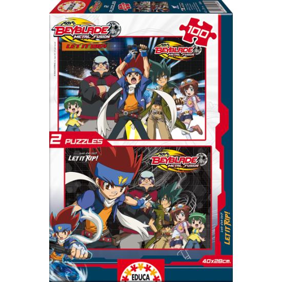 Puzzle Educa Beyblade 2 x 100 Piezas