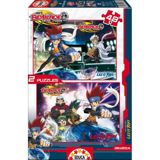 Puzzle Educa Beyblade 2 x 48 Piezas
