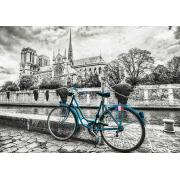 Puzzle Educa Bicicleta cerca de Notre Dame de 500 Piezas