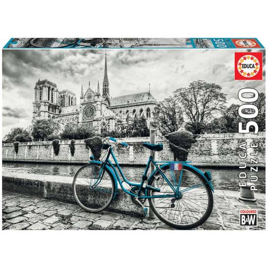 Puzzle Educa Bicicleta cerca de Notre Dame de 500 Piezas Puzzle Educa Bicicleta cerca de Notre Dame de 500 Piezas
