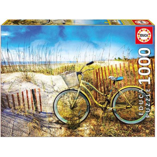 Puzzle Educa Bicicleta en las Dunas de 1000 Piezas