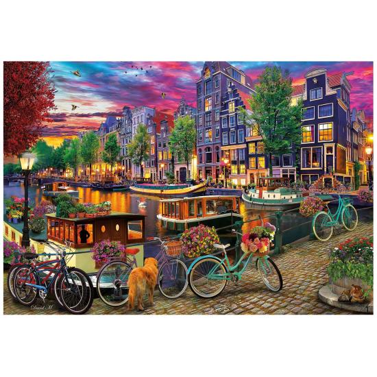 Puzzle Educa Bicicletas en Amsterdam 6000 Piezas