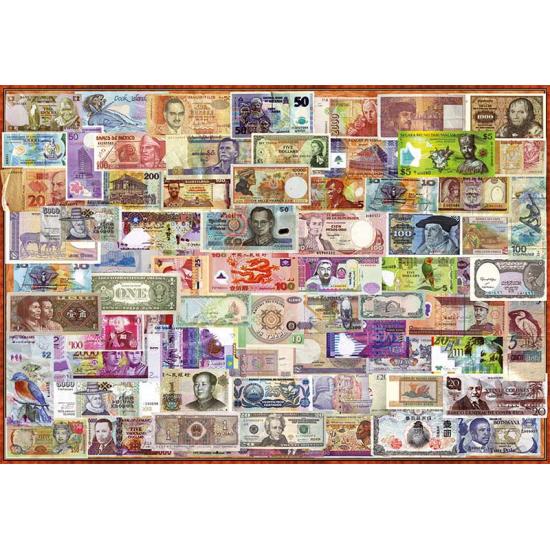 Puzzle Educa Billetes del Mundo de 1000 Piezas