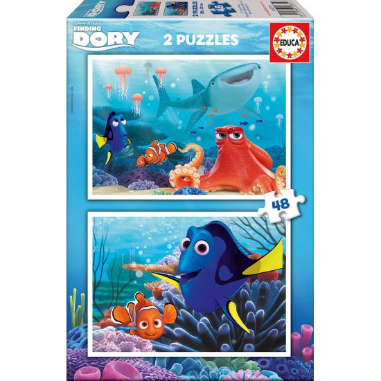 Puzzle Educa Buscando a Dory de 2 x 48 Piezas