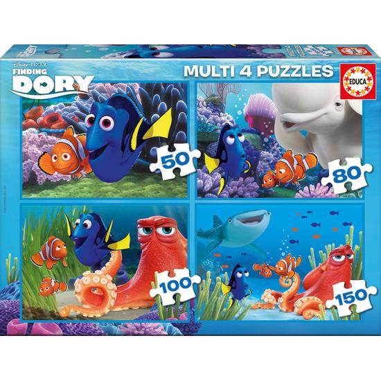 Puzzle Educa Buscando a Dory Muliti 50+80+100+150  Piezas Puzzle Educa Buscando a Dory Muliti 50+80+100+150  Piezas