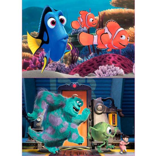 Puzzle Educa Buscando a Nemo + Monsters de 2 x 25 Pzs Madera