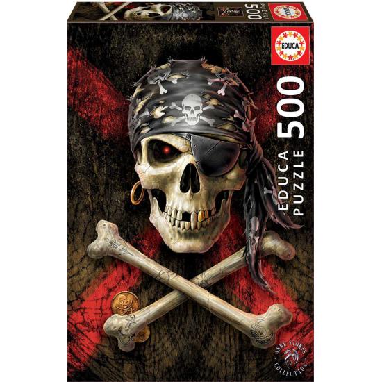 Puzzle Educa Calavera Pirata de 500 Piezas