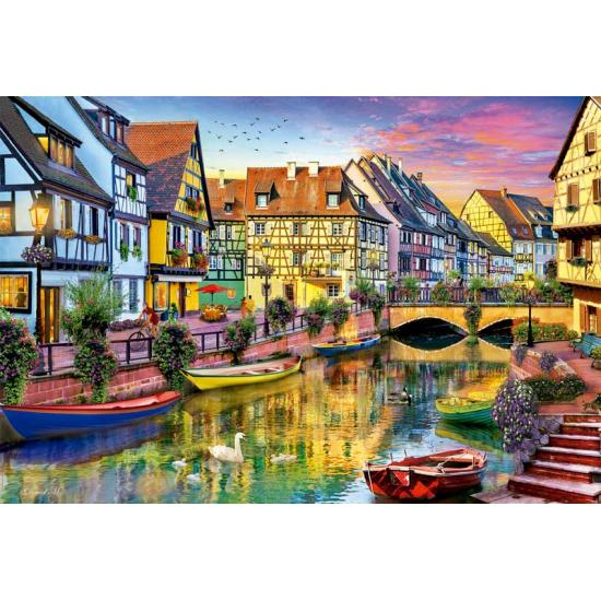 Puzzle Educa Canal de Colmar, Francia de 4000 Piezas