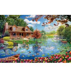 Puzzle Educa Casita en el Lago de 5000 Piezas