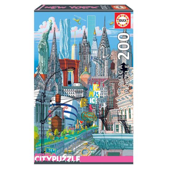 Puzzle Educa City New York de 200 Piezas