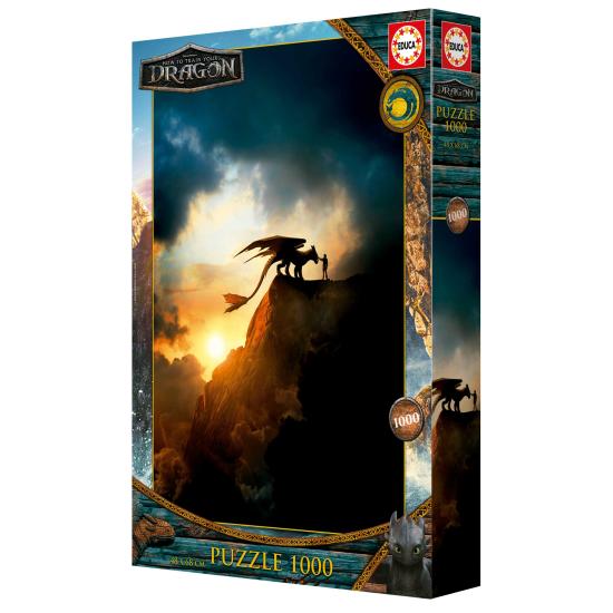 Puzzle Educa Cómo Entrenar A tu Dragón de 1000 Piezas