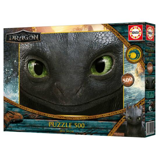 Puzzle Educa Cómo Entrenar a tu Dragón de 500 Piezas