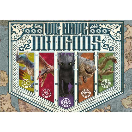 Puzzle Educa Cómo Entrenar a tu Dragon de 300 Piezas