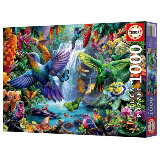 Puzzle Educa Colibríes Tropicales de 1000 Piezas