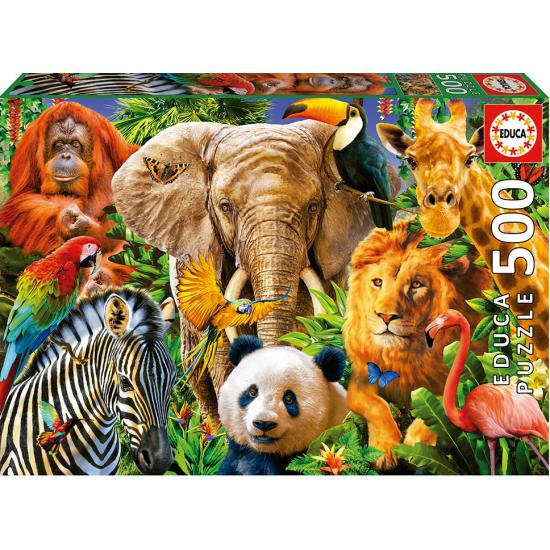 Comprar Puzzle Educa Collage de Salvajes de 500 Piezas