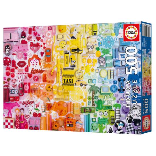 Puzzle Educa Collage de Colores de 500 Piezas
